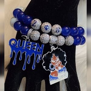 Zeta Phi Beta Beaded Stretch Stackable Bracelets